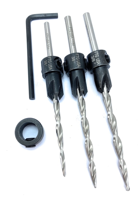 Countersink Drill Bit Set #6#8#10 Straight Shank Countersink Bit