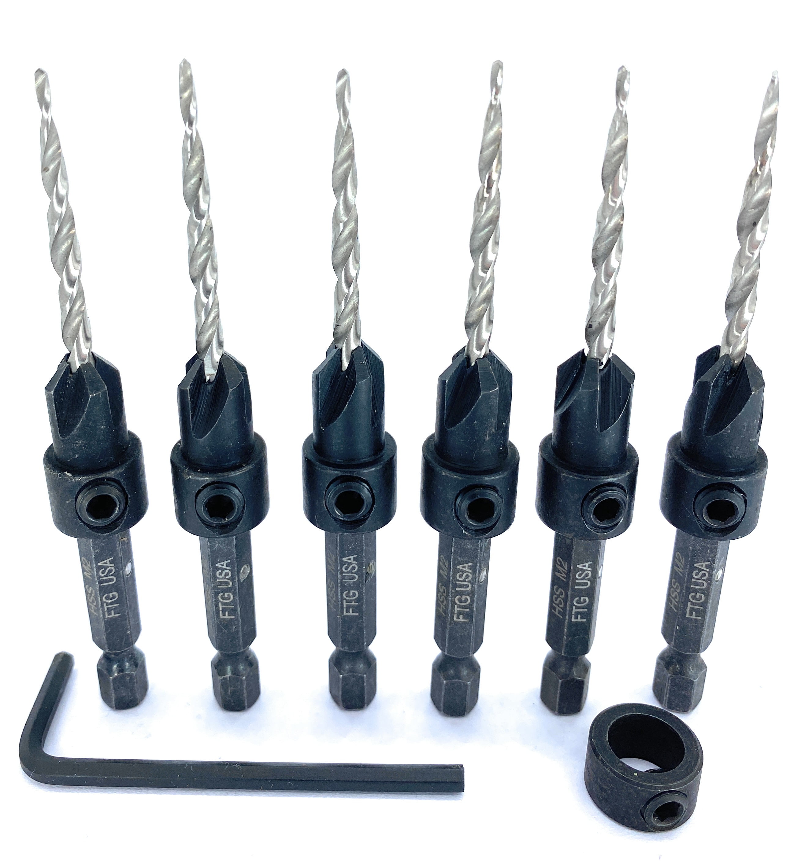 Countersink wood sale drill bit set