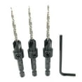 thumbnail image 1 of FTG USA Wood Countersink Drill Bit Set 3 Pc #6(9/64") Tapered Countersink Drill Bit, 1 of 8
