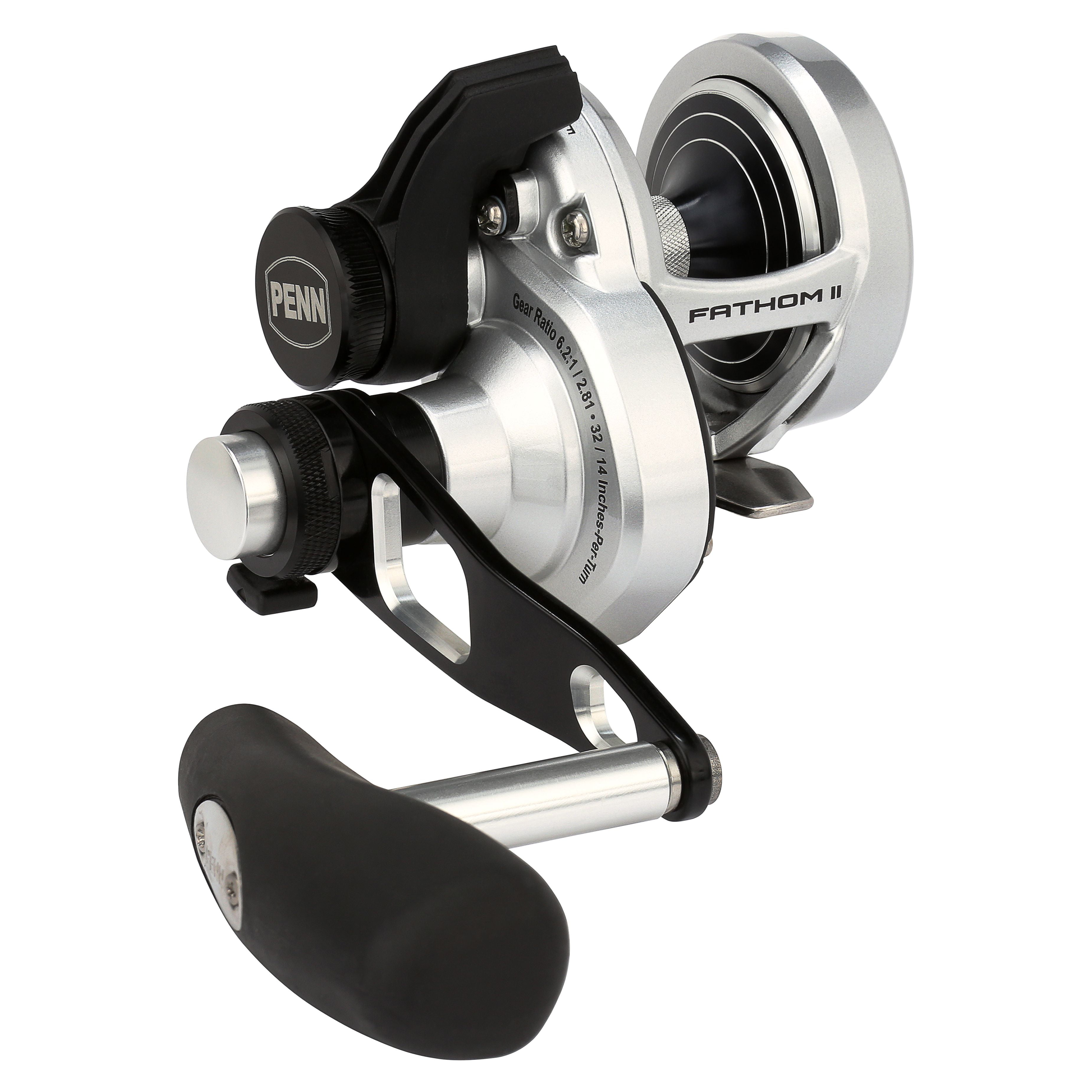 PENN FATHOMⅡ 10XNLD2 PENN Fathom™ II Lever Drag 2 Speed Reel, 10XN Size Fishing Reel