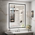thumbnail image 1 of FTOTI 24x32 inch LED Bathroom Mirror With Lights - Frontlit & Backlit,Anti Fog, Wall Mounted,3 Colors Temperature,Dimmable, 1 of 8