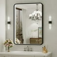 thumbnail image 1 of FTOTI 24x36 inch Black LED Bathroom Mirror - Anti-Fog, Dimmable, Wall Mounted Vanity Mirror, 1 of 8
