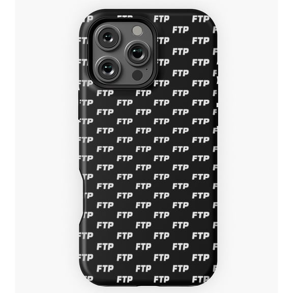 FTP All Over Black Print GA196 Phone Case for iPhone 11 to 17 Pro Max