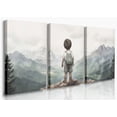 thumbnail image 1 of FTRUNCH Adventure Nursery Decor 12” x 16” Mountain Wall Art Print, 1 of 4