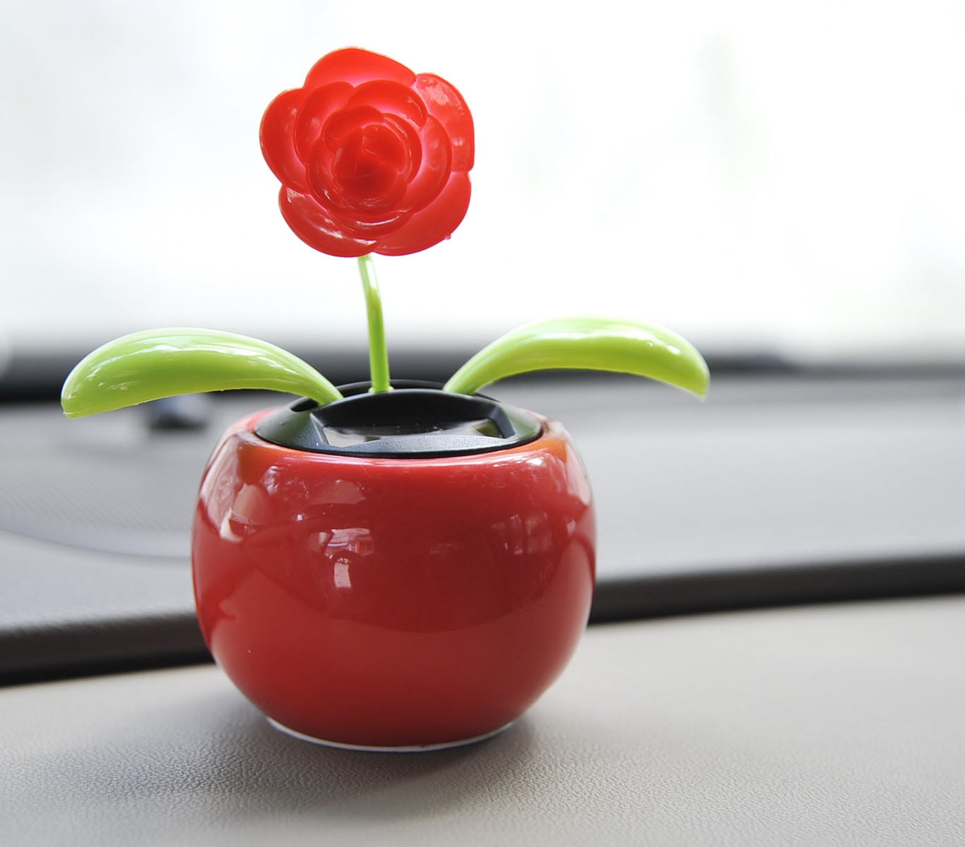 FTS Solar Flower Toy with Dancing Motion, Red (1 Piece