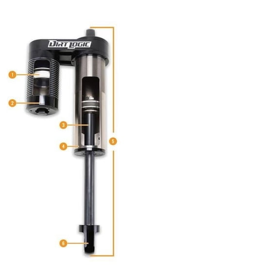FTS811552 Dirt Logic 2.25 Front Driver or Passenger Side Monotube Non-Adjustable Shock Absorber