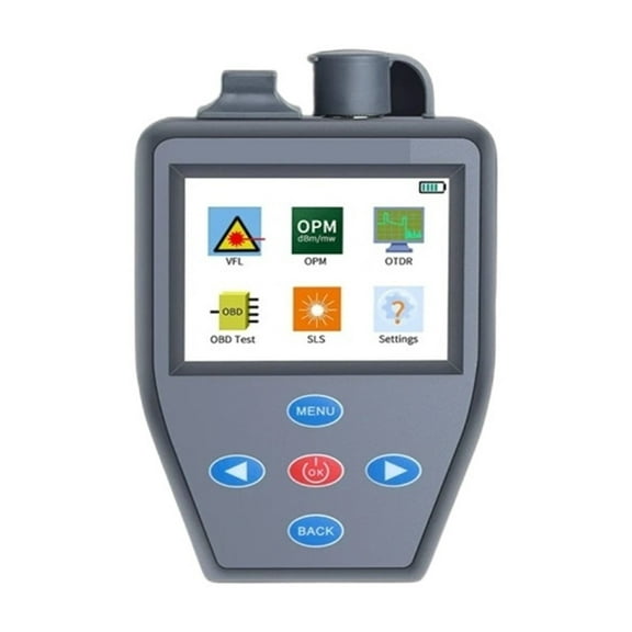 FTTH Mini OTDR With Optical Power Meter Stable Light Source Active Fiber OTDR Fibre Tester Portuguese 1550nm 50km Test Dist ,Easy Use