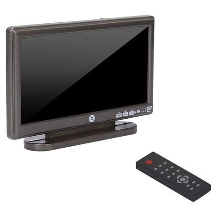 FTVOGUE 1:12 Miniature TV Television with Remote Control Dollhouse Decoration Accessories, Miniature TV,Miniature TV Television