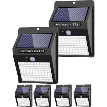 FTX Solar Motion Sensor Lights Outdoor，100LED, 6Pack