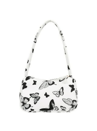 Black And White Polka Dot Print Handbags Trendy Modern Art PU