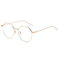 thumbnail image 1 of FTsdfkl 14cm Hexagonal Metal Frame Blue Light Blocking Glasses, Lightweight Unisex Eyewear For Daily Office Reading, 1 of 5