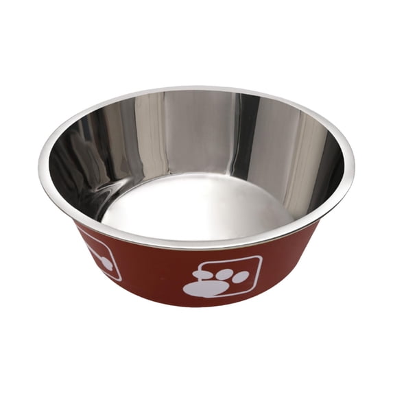 FTsdfkl 1PC 4.7Inch Stainless Steel Dog Bowls, Nonslip Rubber Bottom No Spill Proof Skid Metal Dog Bowls,Pet Feeding Bowl Double Wall Insulated Rustproof