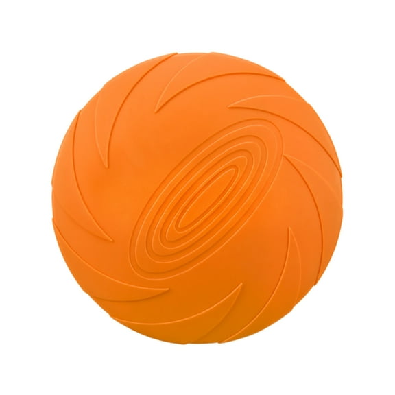 FTsdfkl 1PC Soft Rubber Dog , Interactive Flying Disc Toy for Dogs, Durable Bite-Resistant Pet Toy for Outdoor Training & Fetch,7.1Inch