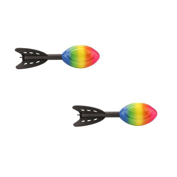 FTsdfkl 29cm Rainbow Foam Whistling Throw Rocket Toy, Aerodynamic Tail Dart Ball For Kids Outdoor Backyard Play