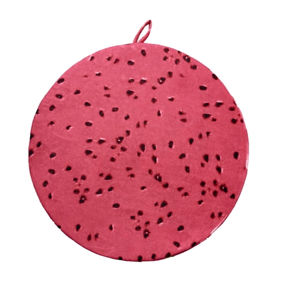 FTsdfkl 3D Printed Round Fruit Tree Stump Sponge Cushion, Soft Removable Cover Throw Pillow for Chair Sofa Kids Reading Nook