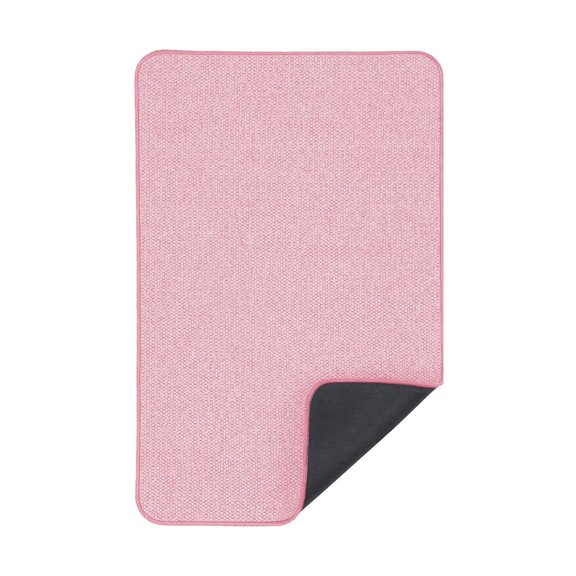 FTsdfkl 43x68cm Absorbent Quick Dry Bath Mat, Non Rubber Back Washable Shower Floor Rug for Bathroom