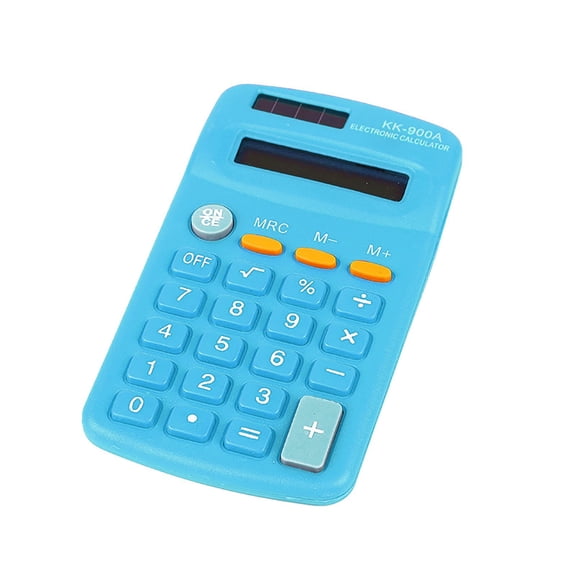 FTsdfkl 8 Digit Dual Power Pocket Basic Calculator, Portable Solar Battery Mini Desktop Calculators For Learner Home Office Math Use
