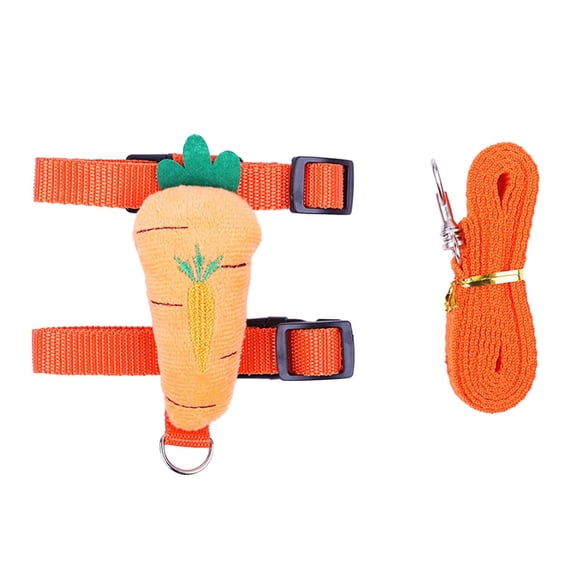 FTsdfkl Adjustable Bunny Harness and Leash Set, Small Pet Cute Vest Harness Leash with Decoration for Small Animals Ferrets Hedgehogs Outdoor Walking