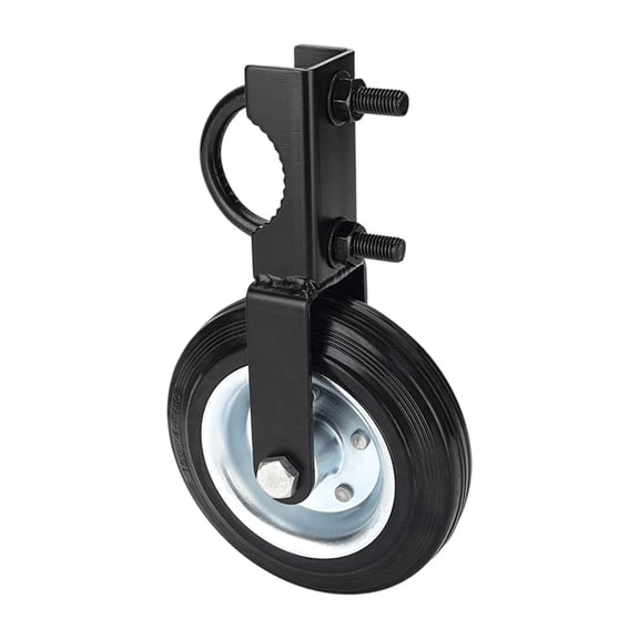 FTsdfkl Adjustable U Clamp Heavy Duty Farm Gate Caster Wheel, Gate Support Anti-Rust Rubber Roller For Round Metal Tube Swing Fence Outdoor Gates