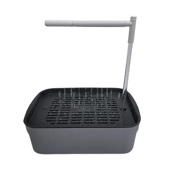 FTsdfkl Automatic Bird Bath for Cage Indoor Parrot Bath with Shower Water Circulated Controller Bird Cage Accessory for Parakeets Cockatiel African Grey Lovebird(9"L*6.1"W*2.6"H)