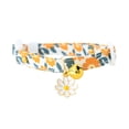 thumbnail image 1 of FTsdfkl Cotton Breakaway Cat Collars with Bell, Daisy Pendant Kitty Kitten Collars, Black Blue Collar Suitable For Both Female And Male Cats, 1 of 6