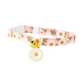 thumbnail image 1 of FTsdfkl Cotton Breakaway Cat Collars with Bell, Daisy Pendant Kitty Kitten Collars, Black Blue Collar Suitable For Both Female And Male Cats, 1 of 6