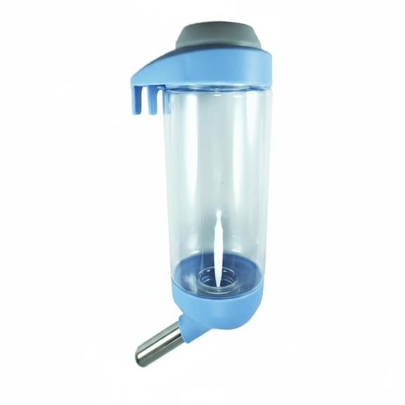 FTsdfkl Dog Crate Water Bottle - Hanging No Kennel Pet Water Dispenser, Easy-to-Use Cage Water Bottle for Dogs, Cats, Small Animals, for Keeping Your Pet Hydrated,400ML, Blue