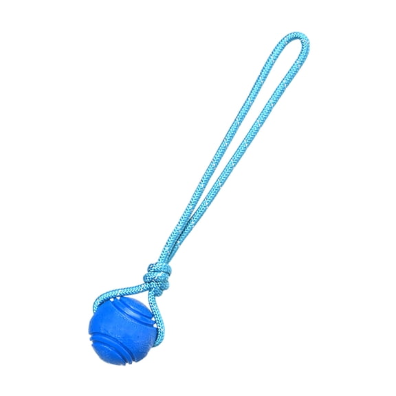 FTsdfkl Dog Training Ball on A Rope Rubber Dog Rope Toys Ball with Handle for Tug of War K9 Training Rewards for Belgian Malinois Gifts, 6cm in Diameter