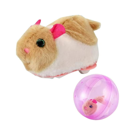 FTsdfkl Electric Rolling Plush Toy with Transparent Rolling Ball, Auto Moving Bunny Interactive Play Toy, Kids & Cat Entertainment Toy for Indoor Playing & Birthday Gift