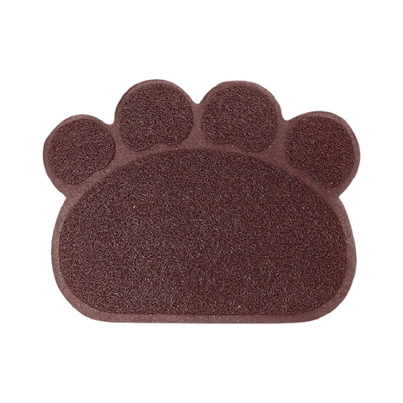 FTsdfkl Paw-Shaped Cat Litter Mat, Non- Trapping Mat for Litter Boxes, Easy Clean Scatter Control Mat,Compact Design for Kittens and Puppies(15.7*11.8Inch)