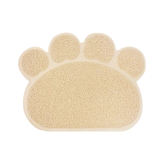 FTsdfkl Paw-Shaped Cat Litter Mat, Non- Trapping Mat for Litter Boxes, Easy Clean Scatter Control Mat,Compact Design for Kittens and Puppies(15.7*11.8Inch)