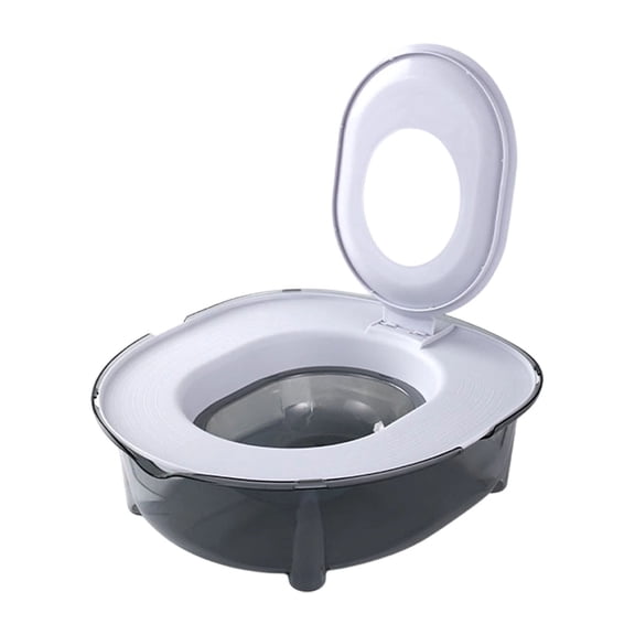 FTsdfkl Pet Toilet Training Seat, Household Cat Litter Box Transition Trainer with Flip Lid, Cat Potty Training Tool for Gradual Toilet Habit Development