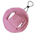 thumbnail image 1 of FTsdfkl Round Brim Cat Hats With Ear Holes & Neck Strap - Adjustable Mini Sombrero Kitten & Chihuahua Hats for Pets - Fun Birthday Party & Decorations(Pink,S), 1 of 4