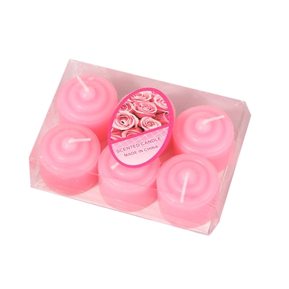 FTsdfkl Scented Tealight Candles, 6-Pack Colorful Mini Votive Candles, Long-Burning Aromatherapy Candles for Home, Party, Wedding & Relaxation