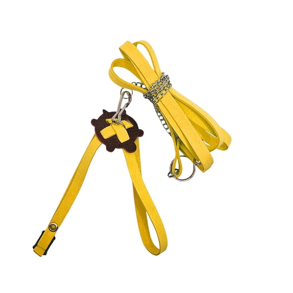 FTsdfkl Tortoise Leash Harness, Adjustable Turtle Harness Chest Collar Pet Tortoise Walking Rope, Comfortable And Stylish Reptile Accessory(With Bell)