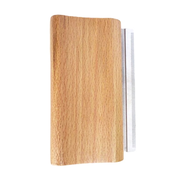 FTsdfkl Wooden Deshedding Brush for Dogs, Cats & Horses, Deshedding Grooming Tool Curry Comb Pet Hair Removal Tool, Deshedding Dog Brush Combs for All Hair Types, 10X6cm