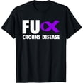 thumbnail image 1 of FU Crohns Disease Purple Ribbon - Crohns T-Shirt, 1 of 5