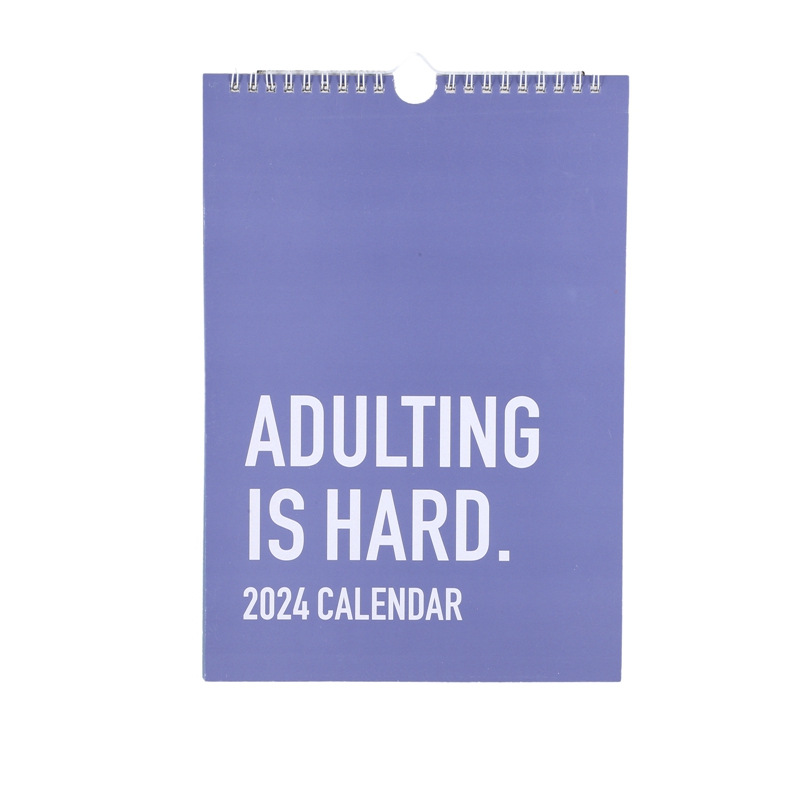 FUkuuka Adulting is Hard 2024 Calendar, 2024 Monthly Inspirational