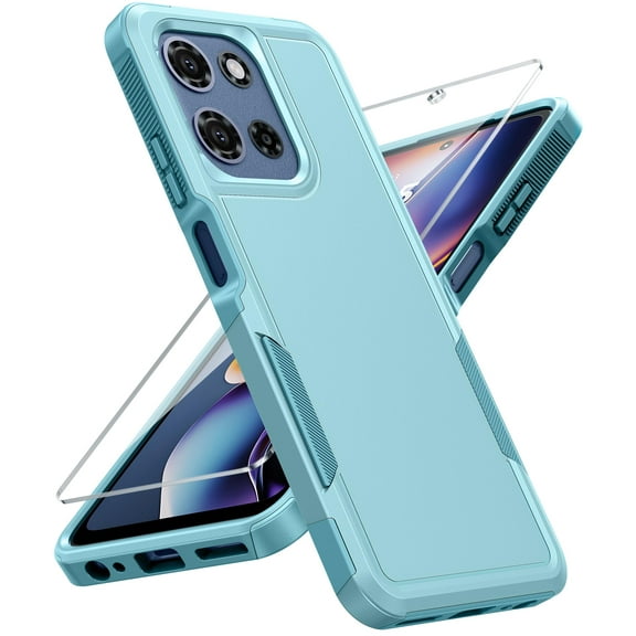 FU1999 for Motorola Moto G-5G-2025 Case: Dual Layer Shockproof Protective Phone Cover | Military Grade Drop Proof Protection | Matte Textured Rugged Cases - 2025, 6.7 inch for Moto G 2025(Mint Green)
