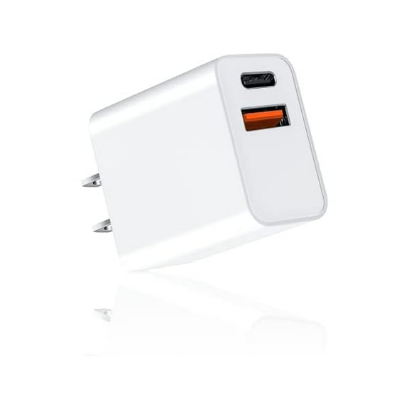 FU1999 USB C Charger, Apple Watch Charger, PD Dual Port Type C Power Adapter Block Cube Compatible for New Apple Watch Series 10 9, iPhone 16/16 Pro/16 Pro Max/15