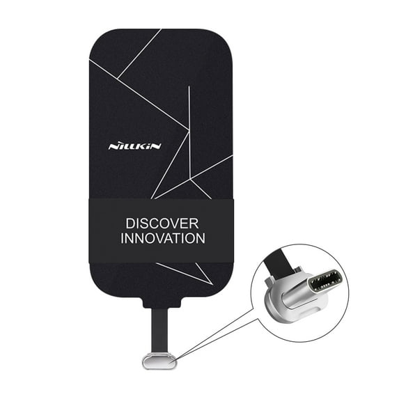 FU1999 Wireless Charging Receiver and Adapter, Qi Wireless Charger Receiver Module for Google Pixel 3A XL, Samsung Galaxy A13/A14/A15/A42, LG and Other USB C Phones, Type C Long