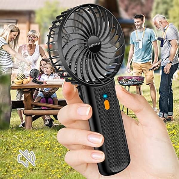 FU19993-in-1 Portable Fan with 4 Speeds - Rechargeable Handheld Neck ...