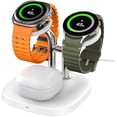 thumbnail image 1 of FU1999Dual Watch Charger, 704S, 3 in 1 Wireless Charging Station for Samsung Galaxy Watch Ultra/7/6/6 Classic/5 Pro/5/4/3/Active 2, for Galaxy Buds 3 Pro/3/2 Pro, 1 of 1