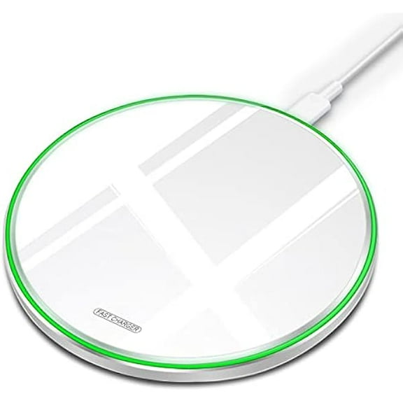 FU1999Fast Wireless Charger,20W Max Wireless Charging Pad Compatible with iPhone 16/16 Pro/16 Pro Max/16 Plus/15/14/13/12/11/X,AirPods; Induction Charge Mat for Samsung Galaxy S25/S24/S23/S20