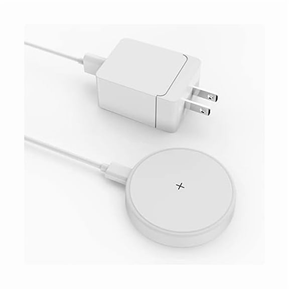 FU1999Magnetic Wireless Charger Compatible Apple: Charging Pad for iPhone 15/14/13/12 Pro Max/Plus/Mini - Mag Charger Pad for AirPods Pro 2/1 with 18W Adapter
