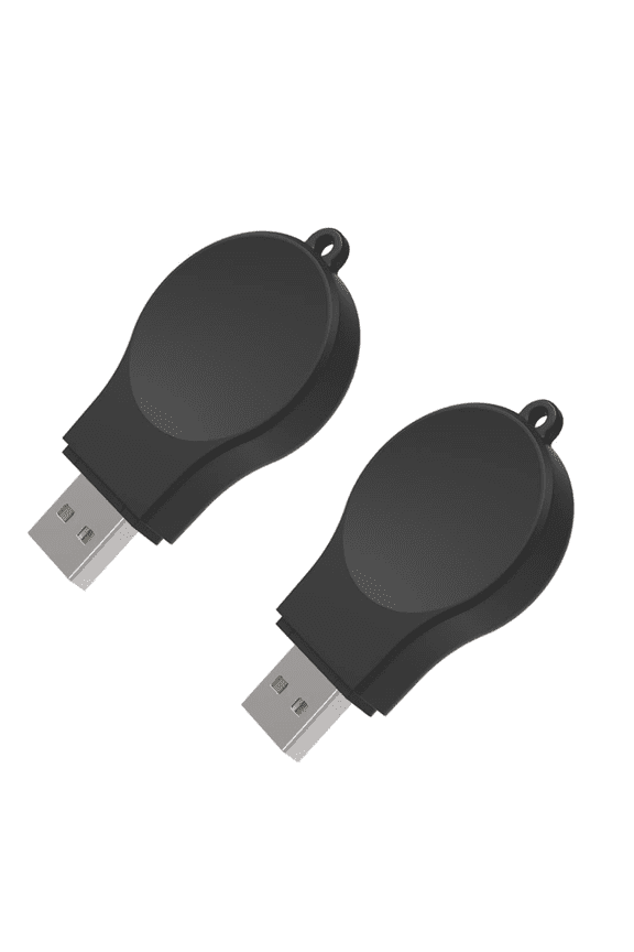 Portable Galaxy Watch 7 Charger USB Travel Cordless Wireless car Charger Keychain for Samsung Watch 7 Ultra Watch 6 Watch 5 Pro Watch 4 Classic Watch 3 Active & Active2 Accessories (2 Pack)