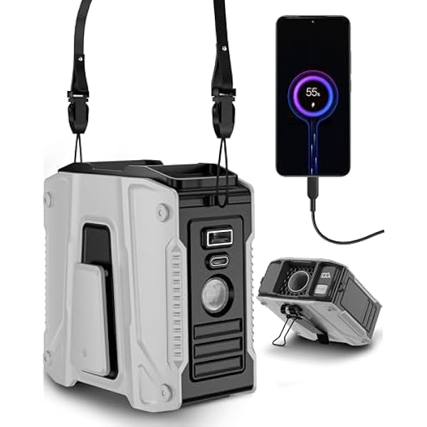 FU1999Portable Waist Fan Rechargeable Clip On Belt Under Shirt ...