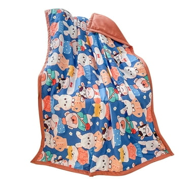 FUAIOKT Children's Summer Quilt Washed Cotton Summer Cool Quilt Thin Quilt Air Conditioning Quilt