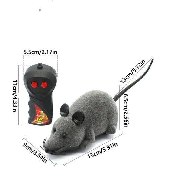 FUAIOKT Electric Mouse Remote Control Pet toy Mouse Shape Funny Cat Toy