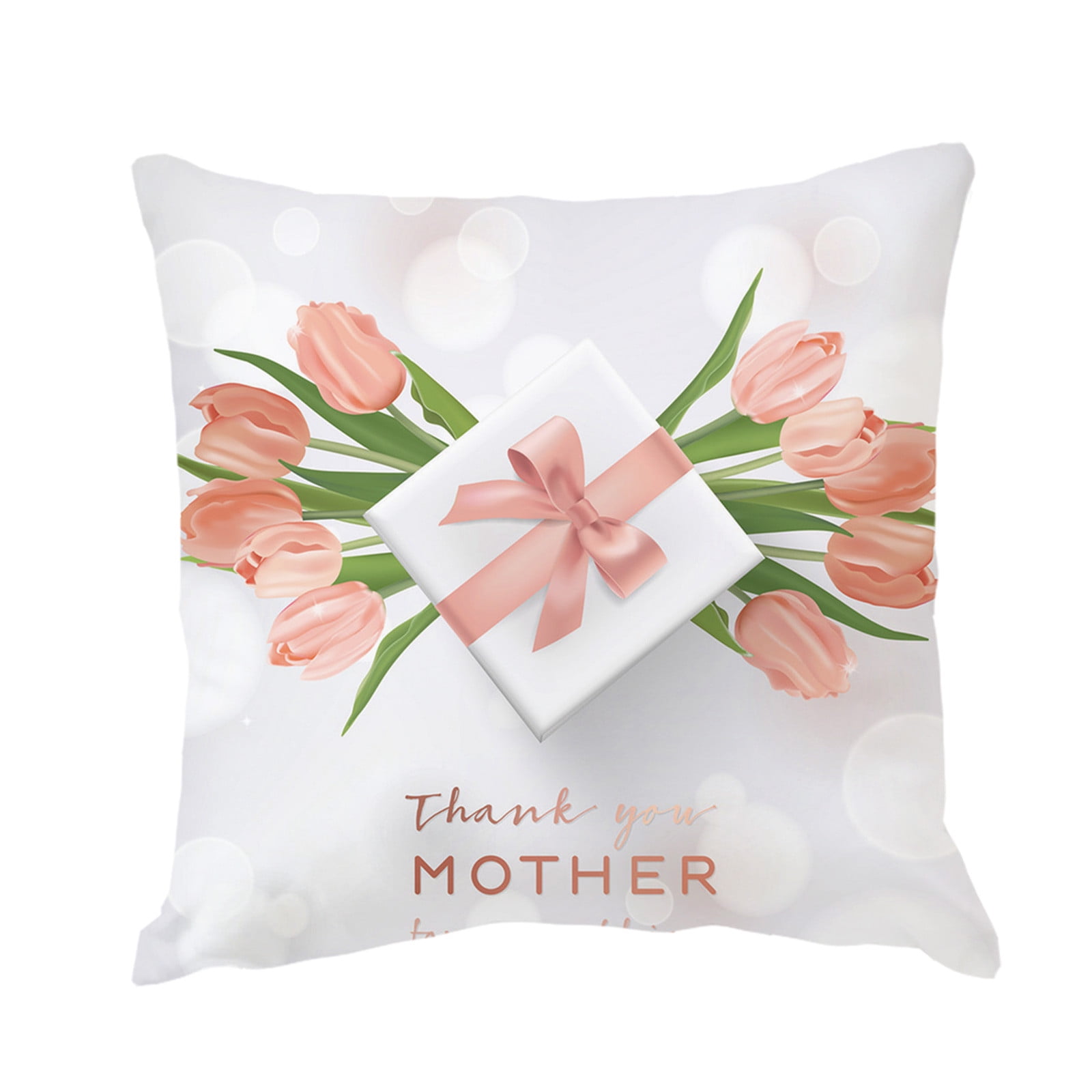 FUAIOKT Mother's Day Pillow Case Throw Cushion Cover Home Decorative Pillow Cover Home